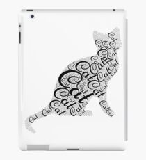 Cat as a word cloud iPad Case/Skin