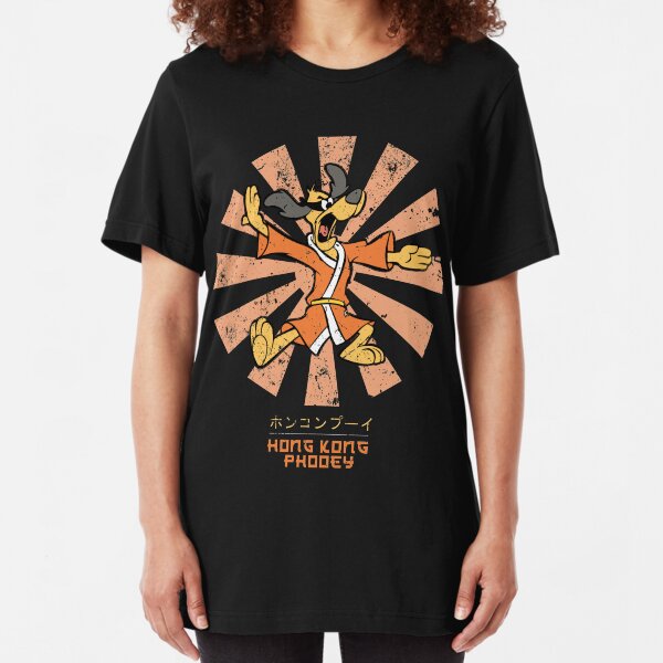 Hong Kong Phooey Retro Japanese Slim Fit T-Shirt
