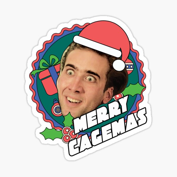 Item preview, Merry Cagemas Nicolas Cage Christmas designed and sold by Nova5.