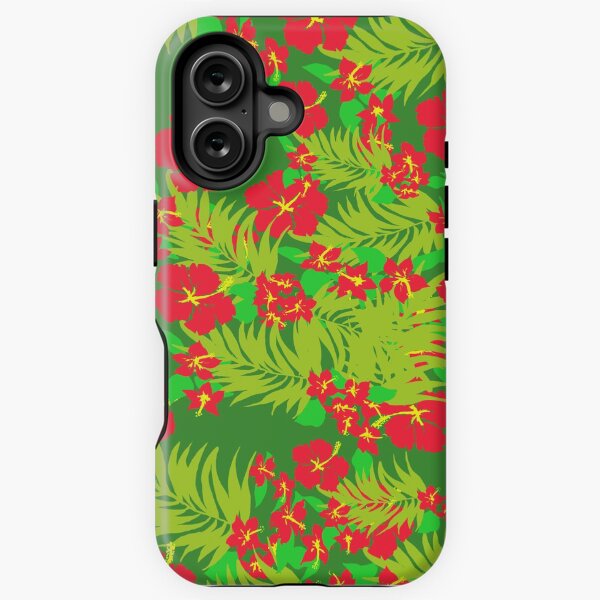 Red Hibiscus iPhone Tough Case
