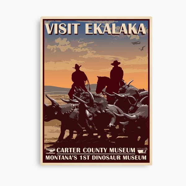 Cretaceous Cowboy Canvas Print