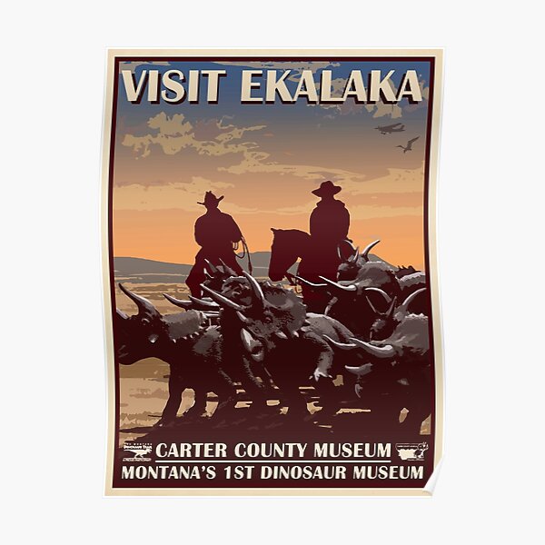 Vaquero cretáceo Póster