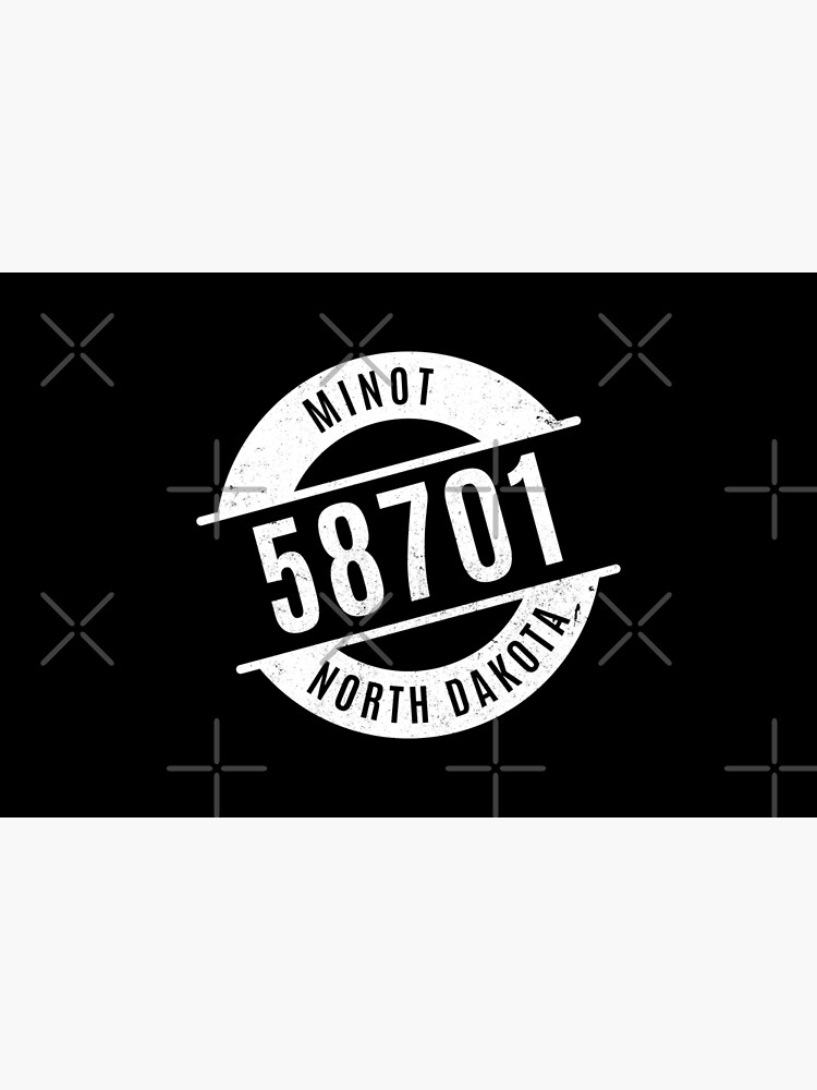"Minot North Dakota 58701 Zip Code" Metal Print for Sale by