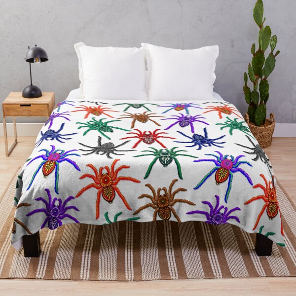 Item preview, Spiders Colorful Halloween Tarantulas Pattern designed and sold by BluedarkArt.