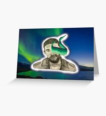 Drake - Aurora Borealis Greeting Card