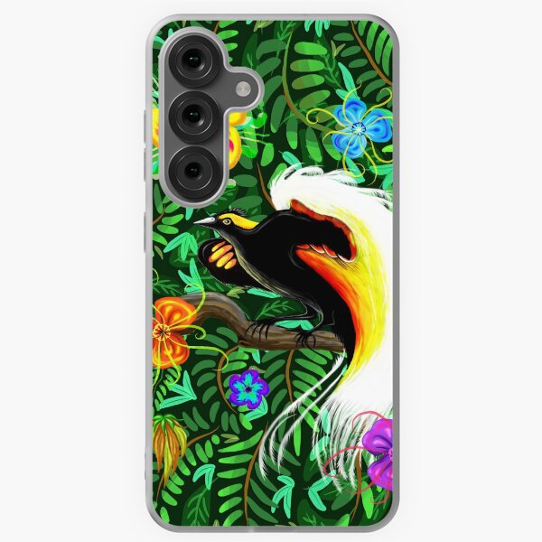Paradise Bird Fire Feathers Samsung Galaxy Soft Case