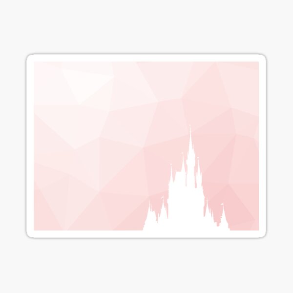 Item preview, Geometric Magic Castle Silhouette Millennial Pink designed and sold by FandomTrading.
