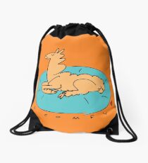 The Comfy Llama Drawstring Bag