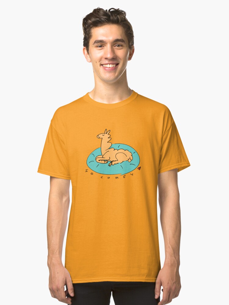 Alternate view of The Comfy Llama Classic T-Shirt
