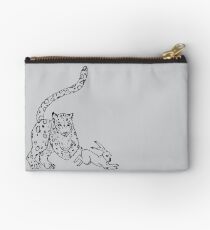 The Chase - Snow Leopard Sketch Studio Pouch