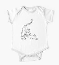 The Chase - Snow Leopard Sketch One Piece - Short Sleeve