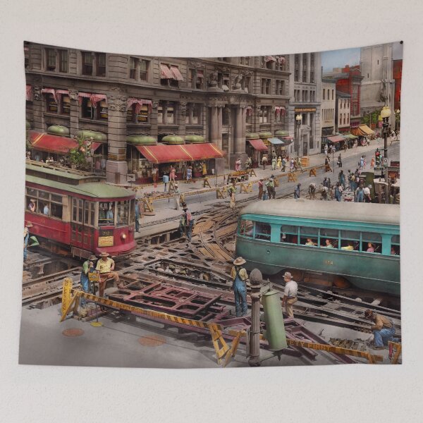 Item preview, City - DC - Road closed for repairs 1941 designed and sold by Mike Savad Photography.
