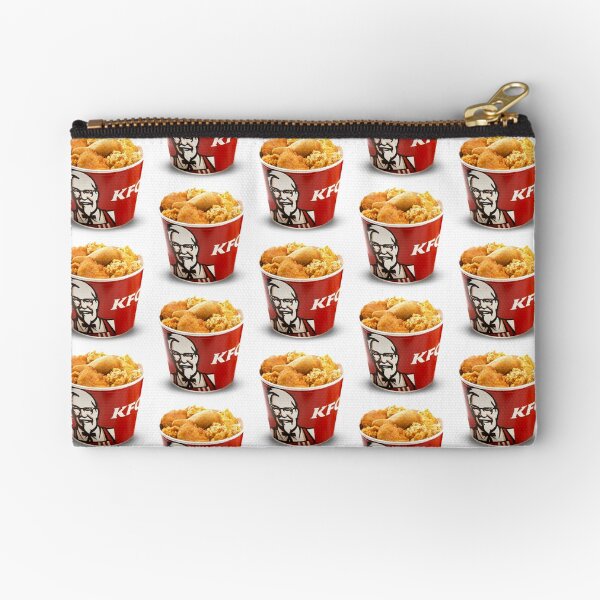 KFC Bucket repeated Zipper Pouch