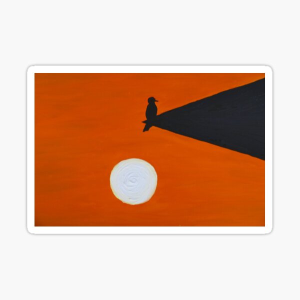 Bird at Sunset Sticker
