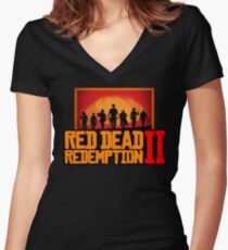 Red Dead Redemption 2 - Unisex Women's Fitted V-Neck T-Shirt