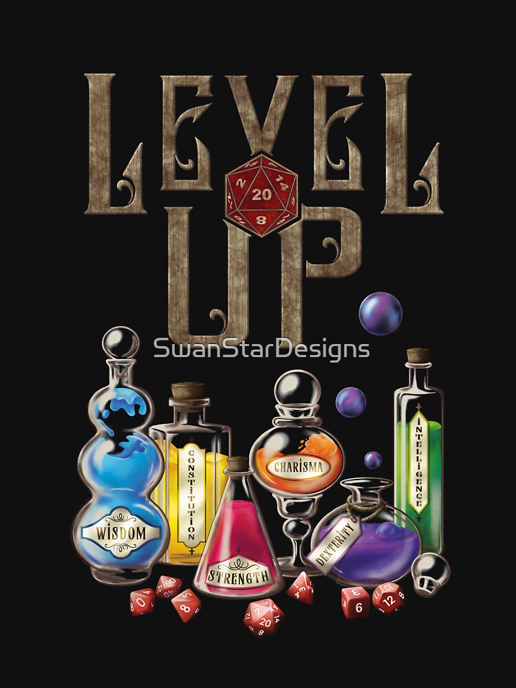Level Up by SwanStarDesigns