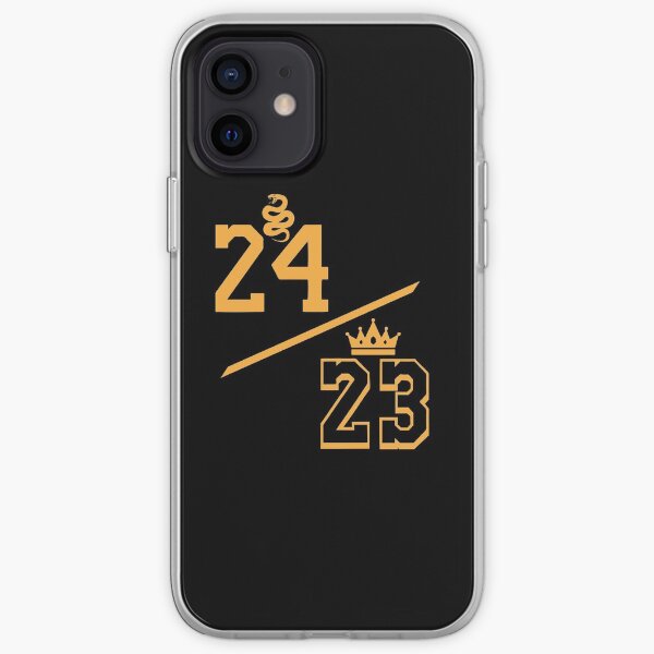 Kobe 24 LeBron 23 Gold iPhone Soft Case