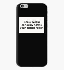 Vinilo o funda para iPhone Las redes sociales perjudican gravemente tu salud mental.