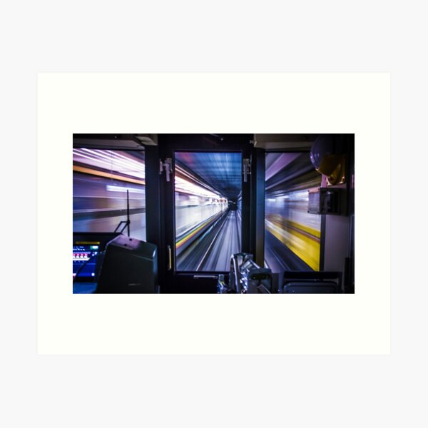 Tokyo Train Zoom Art Print