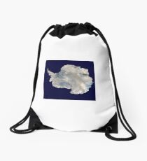 Satellite Image of Antarctica Drawstring Bag