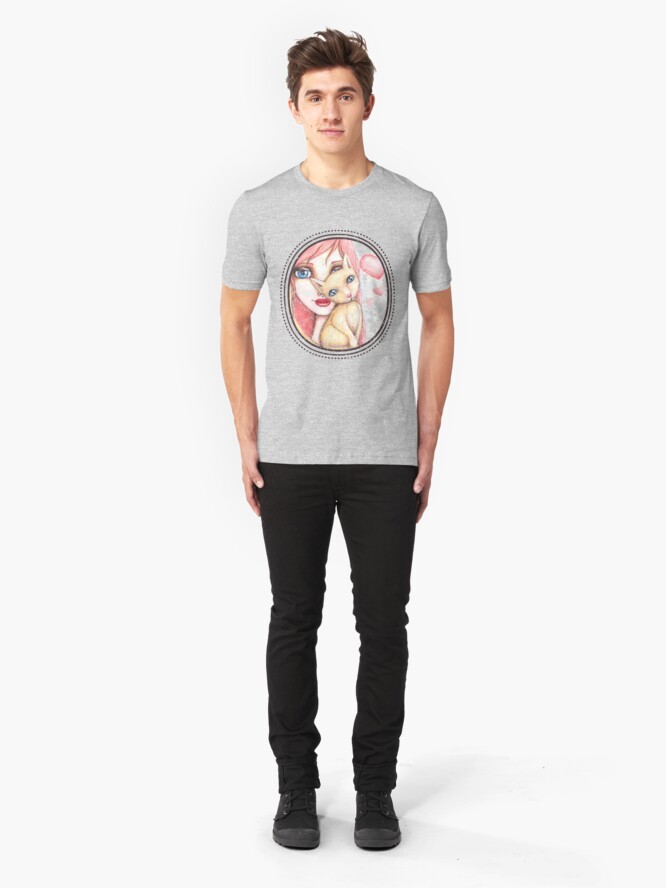 Alternate view of Kitten Selfie Slim Fit T-Shirt