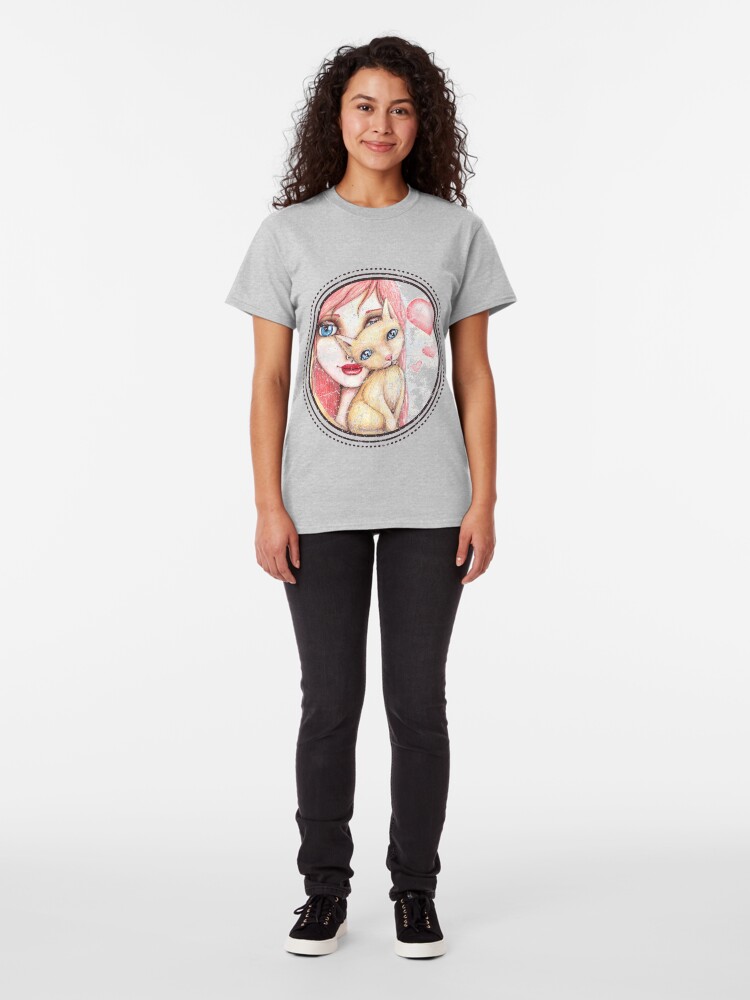 Alternate view of Kitten Selfie Classic T-Shirt