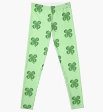 ASL LOVE Four Leaf Clover American Sign Language Leggings