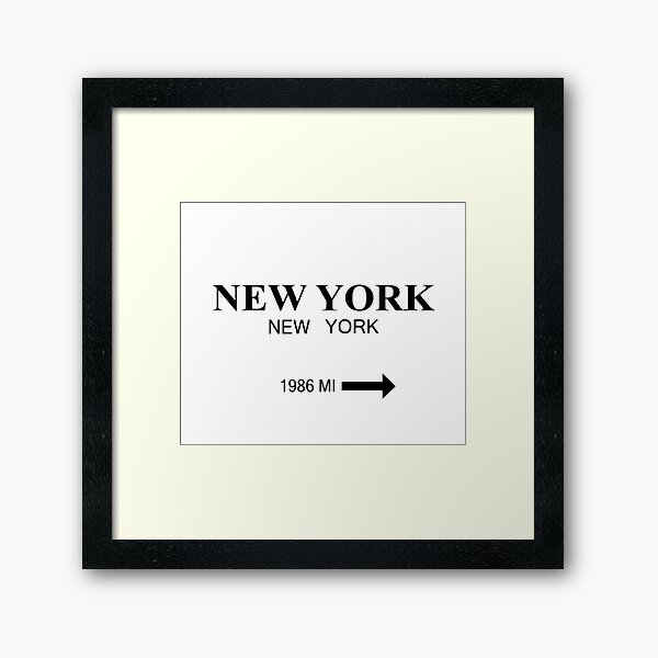 new york Framed Art Print