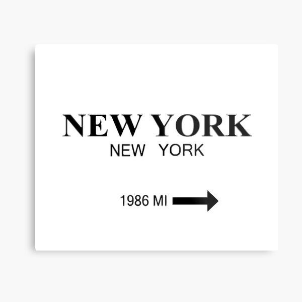new york Metal Print