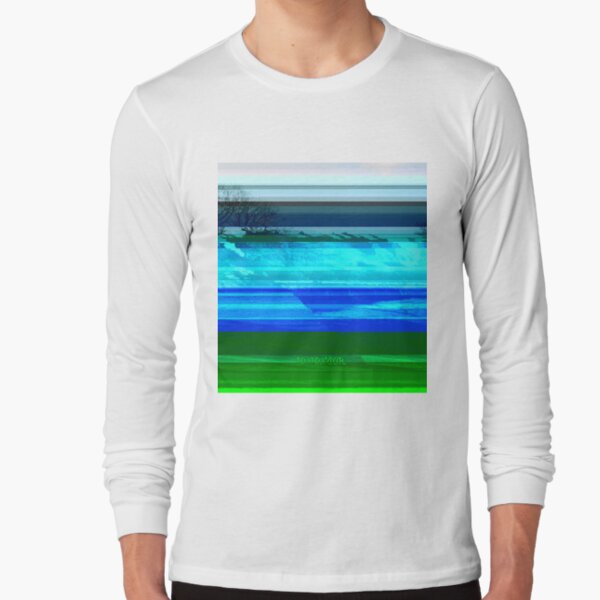 Bright Glitch Field Long Sleeve T-Shirt