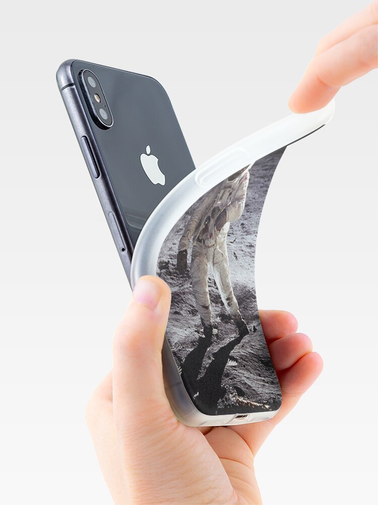 Alternate view of Buzz Aldrin On The Moon iPhone Case & Cover
