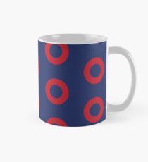 Red Donut Circles Mug