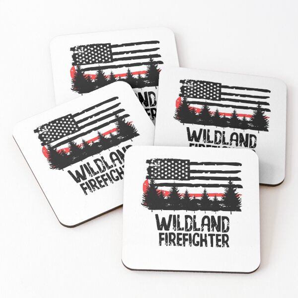 Item preview, Wildland Firefighter With Flag designed and sold by Pam Larmore.