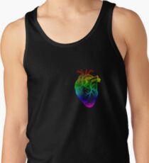 Regenbogen Herz Tanktop für Männer