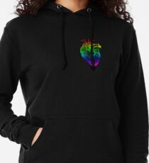 Rainbow Heart Lightweight Hoodie