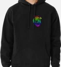 Regenbogen Herz Hoodie