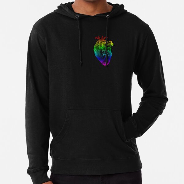 Rainbow Heart Lightweight Hoodie