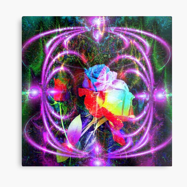 Transformational Roses Metal Print