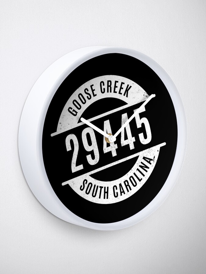 "Goose Creek South Carolina 29445 Zip Code" Clock for Sale by