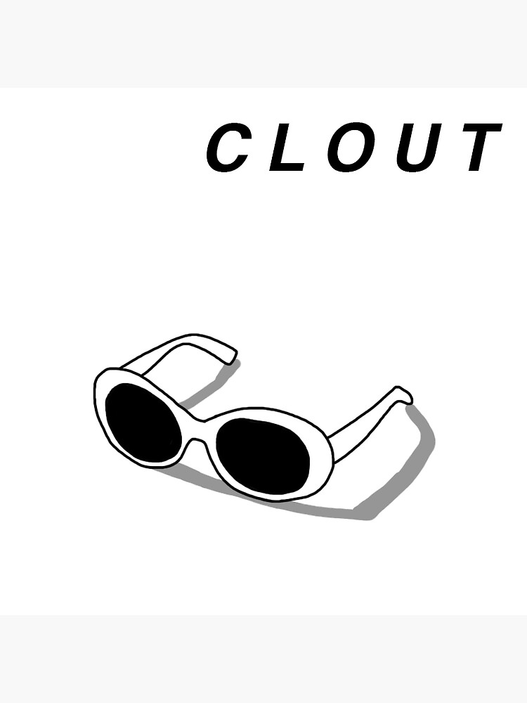 "Clout Goggles" Sticker for Sale by zoelizabethhh Redbubble