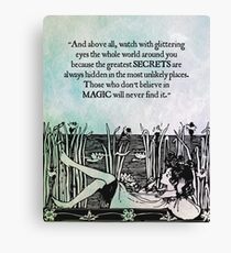 Roald Dahl - Watch with Glittering Eyes Canvas Print