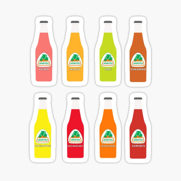 Jarritos the all natural fruit flavored sodas Sticker
