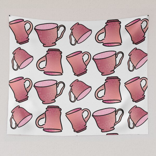 Item preview, Floral Tea Cups designed and sold by sierraford.