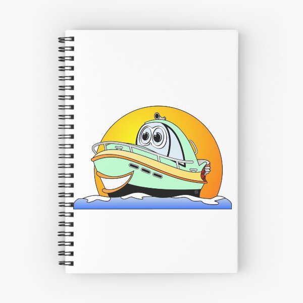 Item preview, Green Motor Boat Cartoon designed and sold by Scott Hayes.