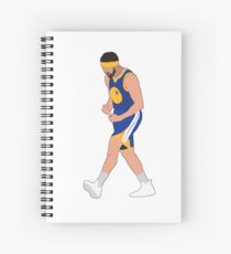 Klay Thompson 14 Threes Celebration - Golden State Warriors Spiral Notebook