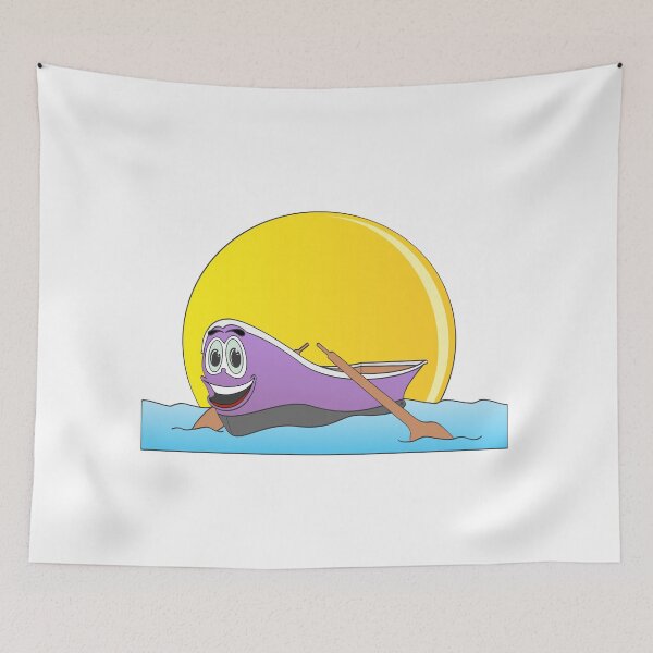 Item preview, Purple Row Boat Cartoon designed and sold by Scott Hayes.