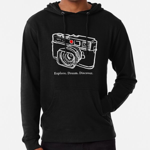 Red camera sales hoodie