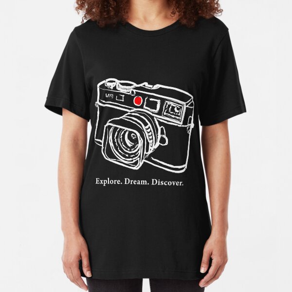Leica M9 Red Dot Entfernungsmesser Kamera T-Shirt Slim Fit T-Shirt