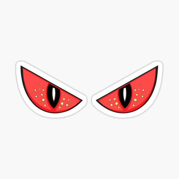 Red Devil's Eye Stickers