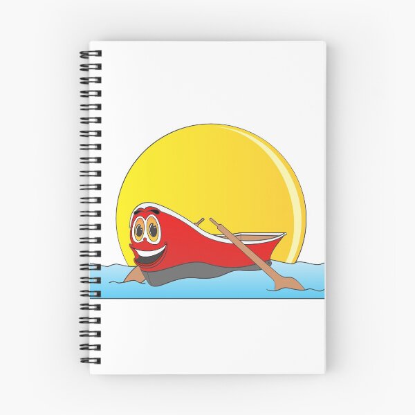 Artikelvorschau, Red Row Boat Cartoon entworfen und verkauft von Scott Hayes.